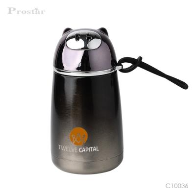 China Business Factory Wholesale Supply Creative Fox Ear Stainless Steel Water Bottle Vacuum Thermos for sale