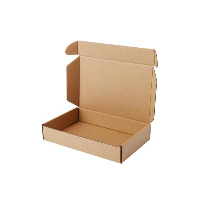 China Recycled Recyclable Brown Materials Clothing Packaging Kraft Paper Box Mailer Box for sale