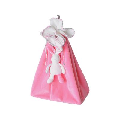 China Plush ready to ship 45cm baby portable travel bag polyester pink waterproof wet diaper bag for sale