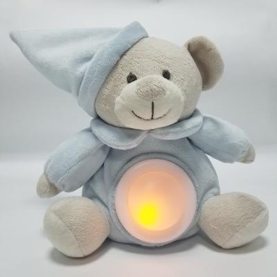 China 2019 New Lovely Custom Plush Toy Soft Led Night Light Mini Plush Stuffed Teddy Bear for sale