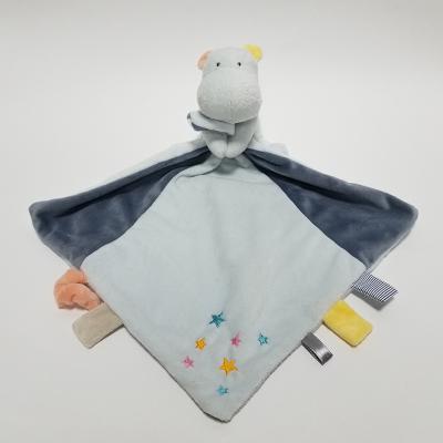 China 2019 New Custom Plush China Safety Animals Comforter Towel Blanket For Newborn Baby for sale