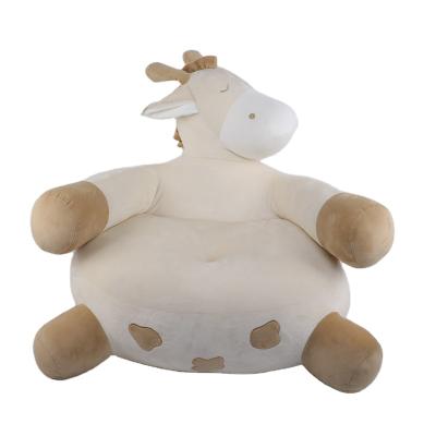 China Child Soft Seat Giraffe Soft Plush Baby Kids Toy Stuffed Animal Stuffed Baby Sofa Chair for sale