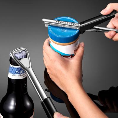 China Sustainable Stainless steel bottle opener Portable kitchen opener Multi-function can opener for sale