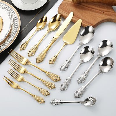 China Sustainable Stainless steel Western knife and fork light luxury hotel Western restaurant high-end tableware for sale