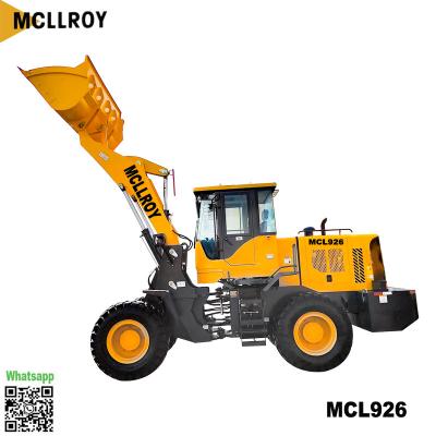 China De Luchtrem YUNNEI 490 van emmerfront end wheel loader 4WD Compacte Gearticuleerde het Wiellader van ZL926 Te koop