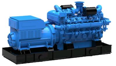 China YC12VCG-1000N5HC 1000kw YuChai Erdgasgeneratorsatz zu verkaufen