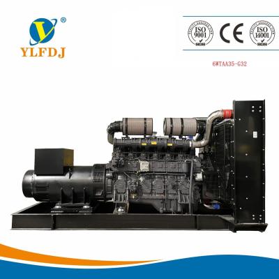 China 6WTAA35-G311 SDEC Dieselgenerator 1250kva 1500/1800rpm 1000KW Te koop