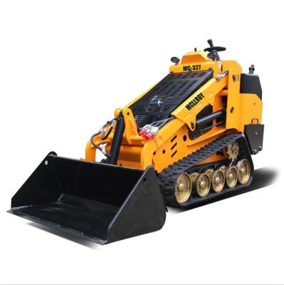 China Gele 30HP-Dieselmotor 0.15m3 Mini Skid Loader Te koop