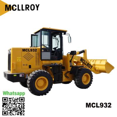 China Hydraulische ZL932 Mini Front End Wheel Loader Supercharged 58kw 2400rpm Te koop