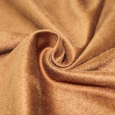 China Breathable Recycled Woven Suede Weft And Warp Suede Sofa Apparel Home Textile Fabrics for sale