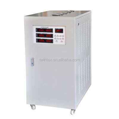 China Twintex 350Hz Adjustable to 400Hz 450Hz Three Phase Variable-frequency 115V 30KVA AC Power Source TFC400-6330 for sale