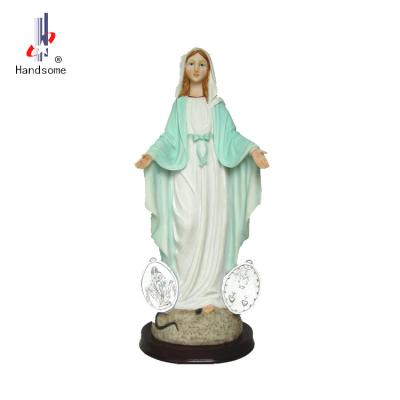 China Europe Wholesale 18 Inch Our Lady of Grace Catholic Virgin Mary Statues for sale