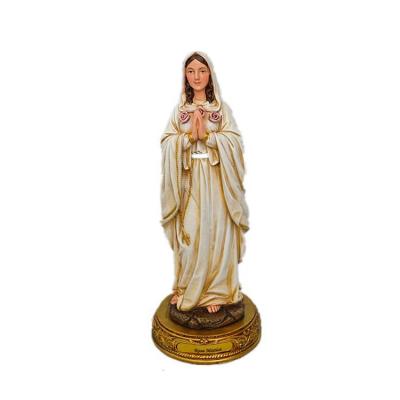 China Worldwide 12 Inch Resin Religious Items Open Home Decoration Rosa Mistica Virgin Mary Statues for sale