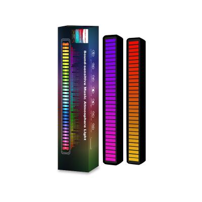 China RGB LED Electric 32 Bit Light Bar, Rhythm Voice Activated Light Control with Bluetooth Voice Sound Control USB Connection Audio APP for sale