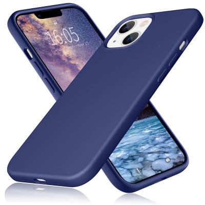 China Shockproof Compatible with iPhone 13 6.1 inch (2021) Case, Smooth Touch Liquid Silicone Phone Case with Anti-scratch Microfiber Soft Lining for sale