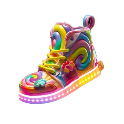 China FREE SAMPLE Color Fashion.various Color Fashion Lights Kids Cartoon Arch LED Glowing Shoes LED Light Up Sport for sale