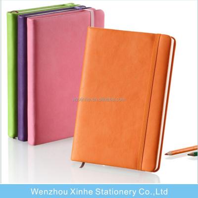 China Custom Leather Printed A5/A6 Notepad With Back Pocket for sale