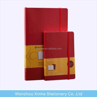 China Custom Softcover Notebook Softcover A5/A6 Leather Notebook With Elastic Band for sale