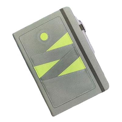 China 2020 New Design A5/A6 Colorful Leather Hardcover PU Hardcover Diary Notebook With Elastic Band for sale