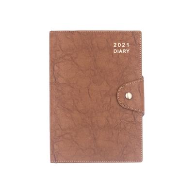 China PU Leather Softcover 2021 Diary Notebook for sale