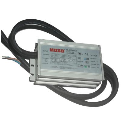 China LED Architecture X6-075M062 75W 62V 1.88A Moso Light Changing Power Supply with IP67 and Constant Power Design for sale