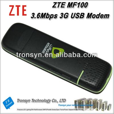 China 100% External Original Open 3.6Mbps ZTE MF100 HSDPA Modem And ZTE 3G USB Modem for sale