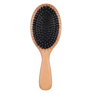 China Waterproof Big Size Paddle Pad Oval Hair Brush Boar Straighten Pins Nylon Hair Styling Tools for sale