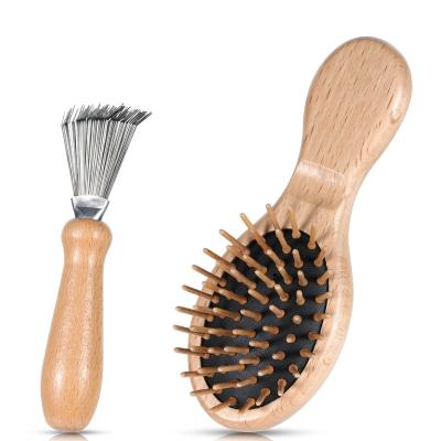 China Hot Sale Shaving Brush Factory Sale Hair Combs Cleaning Sweep Wooden Combs Hair Brush Cleaning Tool for sale