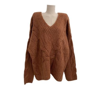 China Popular Soft Anti-wrinkle Fashion Autumn Sweaters Adult Knit Women's Sweater for sale