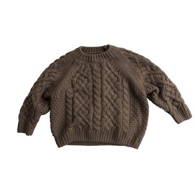 China OEM Anti-shrink Comfortable Computer Knitted Cable Fashion Warm Winter Knitwear Sweater For Kids for sale