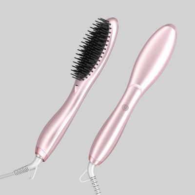 China High QualityNegative IonHair Home Straightener Brush Newest Fashion Led Comb Multi Stage Temperature for sale