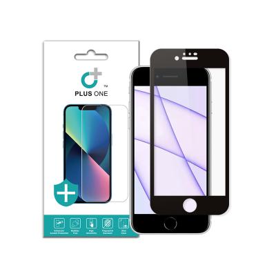 China FULL GLUE For iPhone SE3 Tempered Glass Screen Protector Full Coverage 2.5D Glue Screen Protector for sale