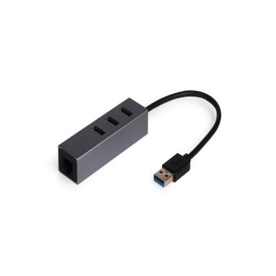 China Docking ACT6140 4 in 1 USB HUB to Computer USB3.0*3 Hub + RJ45 for sale