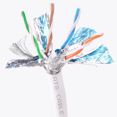 China 100% New Product CAT8 Bare Copper Cat 8 Ethernet Cable SFTP Network Lan Cable for sale