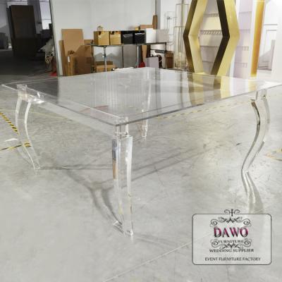 China Modern Design Factory-Rated Transparent Acrylic Cake Table Modern Wedding for sale