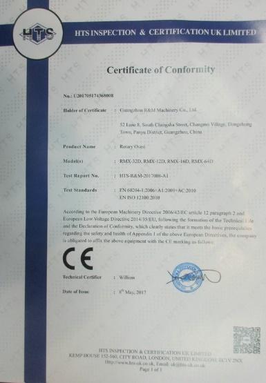 CE - Guangzhou R&M Machinery Co., Ltd.