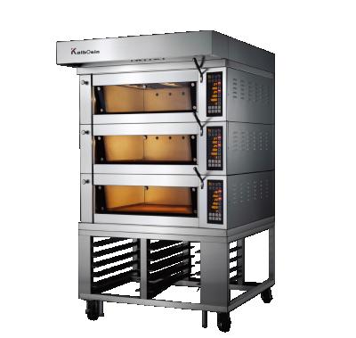 China French Commercial Baking Machine Panel Microcomputer Kalbosin Baguette Bread Oven Price Equipment, Cake 3 Deck Electric Bakery Oven With Steam for sale