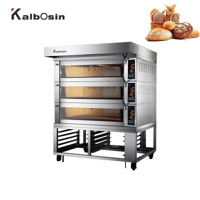 China Commercial Microcomputer Panel Kalbosin Bread Maker French Baguette Commercial Pizza Cake Bread Oven Bakery Machine Electric Oven Bakery for sale