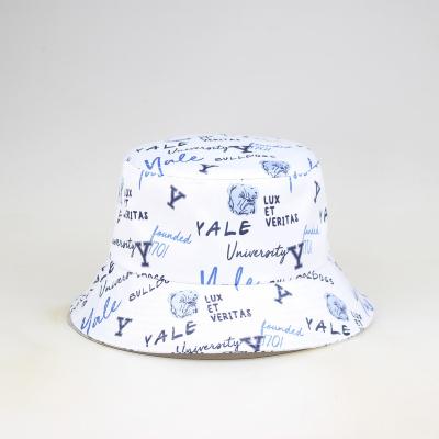 China COMMON custom digital print seaside bucket hat,hign quality yale fashion sunhat for sale