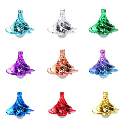 China Mini Pneumatic Decompression Colorful Top Spinner Stunt Gyro Inertial Kids Stir Gyro Wind Toys Kids Antistress Adult for sale