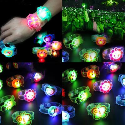 China Decorate Electronic Luminous Luminous Wristwatches Toy Children Birthday Xmas Gift Instant LED Cartoon Figure Light Watch Child Dropship for sale