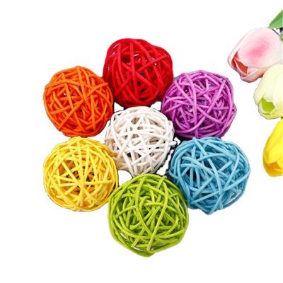 China Wicker Christmas Tree Party Decoration Wedding Table Balls China Rattan Hanging Ball for sale