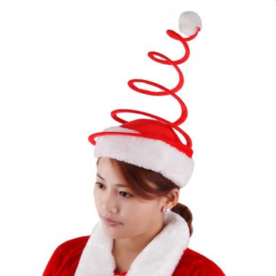 China Christmas Decoration Ornaments Gift Creative Christmas Hat Premium Quality Embroidery Spring Christmas Hat With Lights for sale