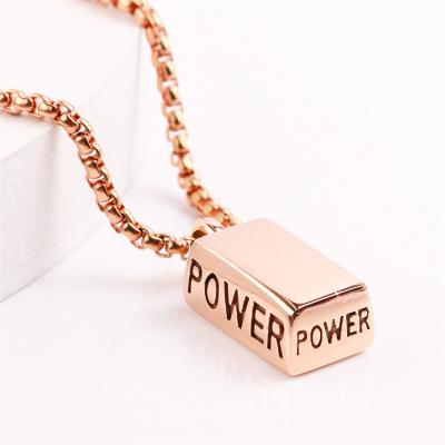 China Hiphop Tennis Chain Square Pendant Stainless Steel Chunky Choker Necklace for sale