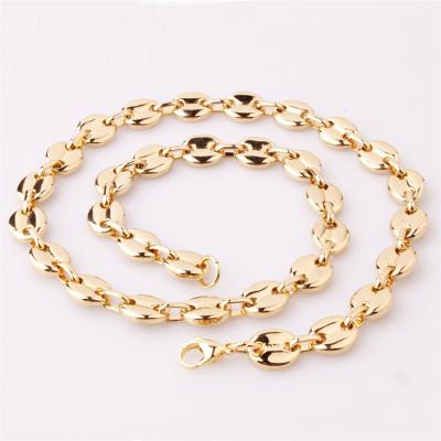 China High Quality Hiphop Jade Inspire Necklace Stainless Steel Roll for sale