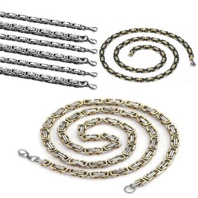 China Luxury Emperor Chain OEM ODM Jewelry Pendants Stainless Steel Necklace for sale