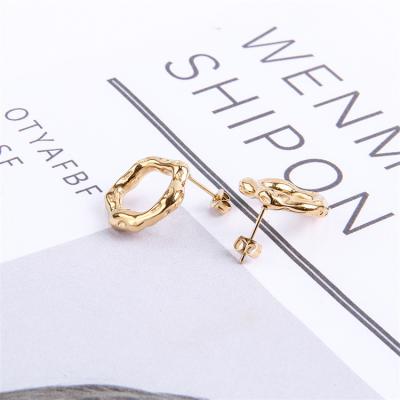 China High Quality Adult Ring Stud Stainless Steel Zodiac Sign Circle Earring for sale