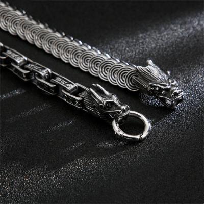 China Hiphop Hip Pop Belt Chain Handcuff Men Snake Bracelet Stainless Steel for sale