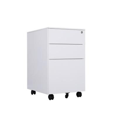 China Best Quality 3 Drawer Metal Filing Cabinet Convertible Regular Structure Office Movable Short Cabinet for sale