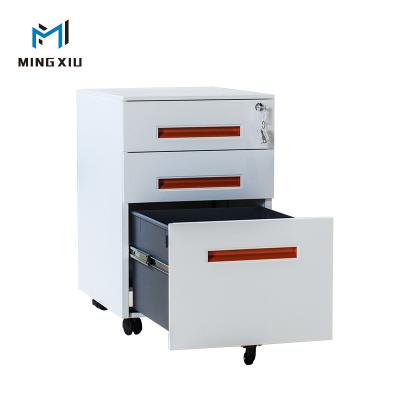 China 3 Drawer Modern Movable Pedestal Filing Cabinets / Office Furniture Mobile Pedestals for sale